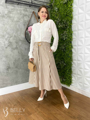 Saia Aline Godê Linho