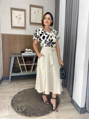 Saia Aline Godê Linho