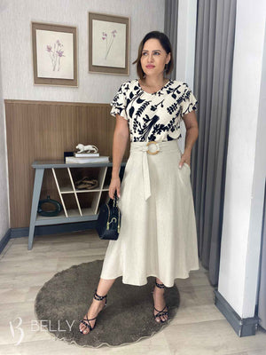 Saia Aline Godê Linho