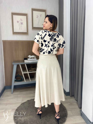 Saia Aline Godê Linho