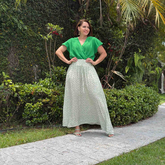 Saia Drika com Bolso Max Midi