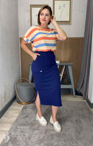 Saia Helena Midi Fenda