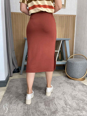 Saia Helena Midi Fenda