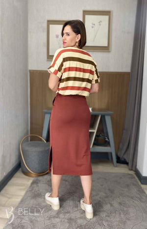 Saia Helena Midi Fenda