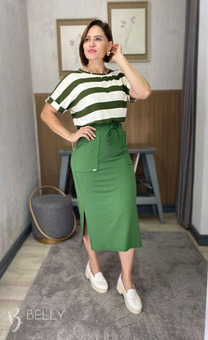 Saia Helena Midi Fenda