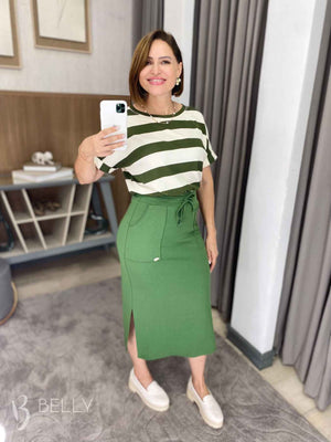 Saia Helena Midi Fenda