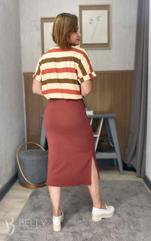 Saia Helena Midi Fenda