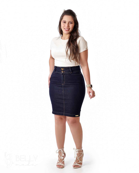 Saia Jeans Azul