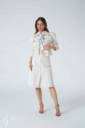 Saia Jeans Lápis Black