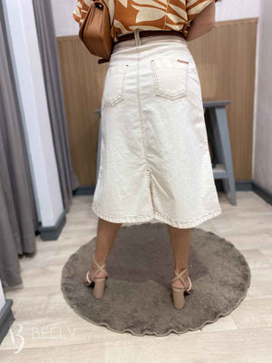 Saia Jeans Lápis Black