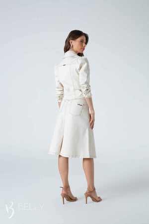 Saia Jeans Lápis Black