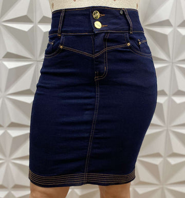 Saia Jeans Lápis