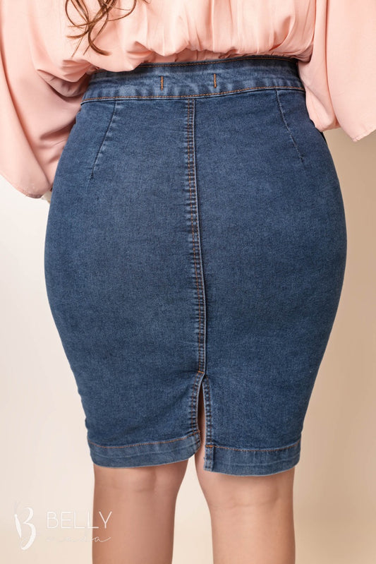 Saia Jeans Tradicional