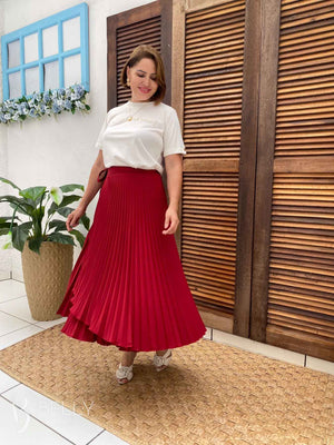 Saia Larissa Plissada Envelope