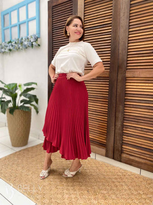 Saia Larissa Plissada Envelope