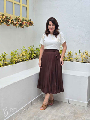 Saia Larissa Plissada Envelope