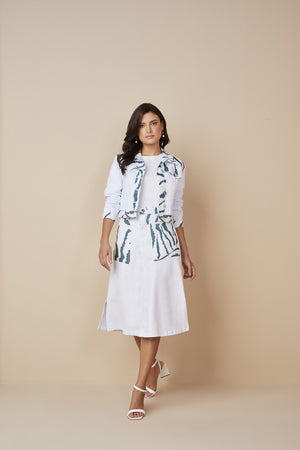 Saia Sarja Evase C/estampa