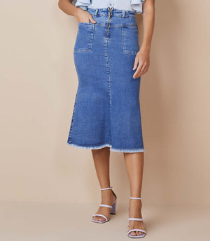 Saia Sereia Jeans