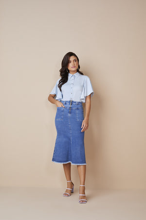 Saia Sereia Jeans