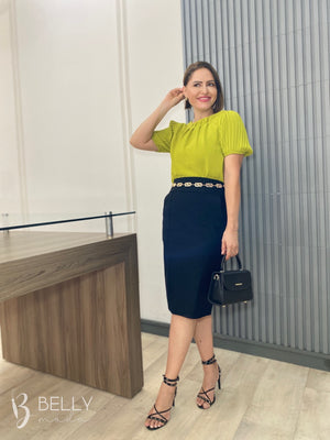 Saia Tradicional Bengaline com Bolso