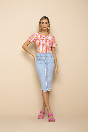Saia Tradicional Jeans
