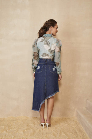 Saia Tradicional Jeans
