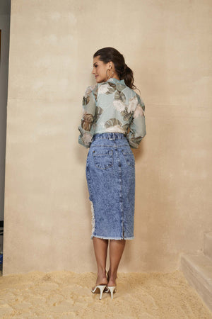 Saia Tradicional Jeans