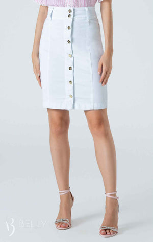 Saia Tradicional Sarja Branca