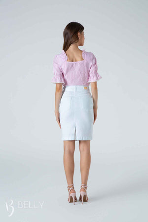 Saia Tradicional Sarja Branca