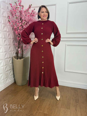 Vestido Alexia em Tricô Mousse