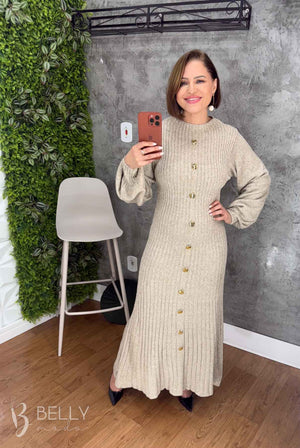 Vestido Alexia em Tricô Mousse
