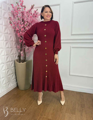 Vestido Alexia em Tricô Mousse