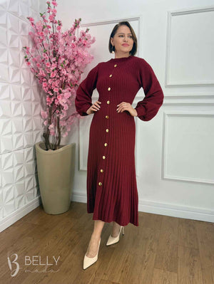 Vestido Alexia em Tricô Mousse