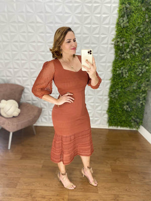 Vestido Ana Júlia Sino em Tricô Modal