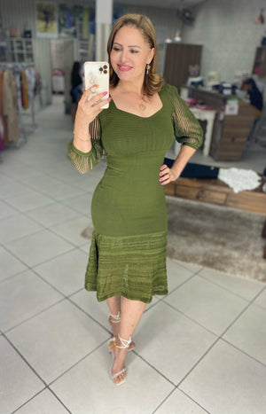 Vestido Ana Júlia Sino em Tricô Modal