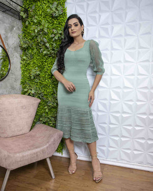 Vestido Ana Júlia Sino em Tricô Modal