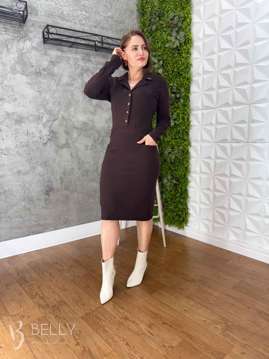 Vestido Ana Luíza Manga Longa