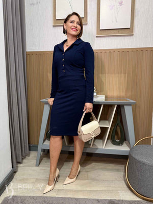 Vestido Ana Luíza Manga Longa