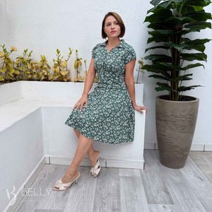 Vestido Aurora com Bolsos Blusê