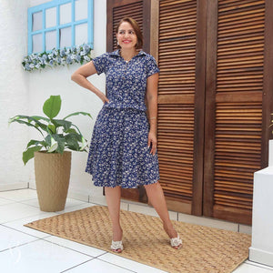 Vestido Aurora com Bolsos Blusê