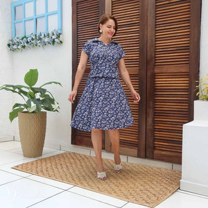 Vestido Aurora com Bolsos Blusê