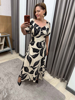 Vestido Cássia Evasê Longo