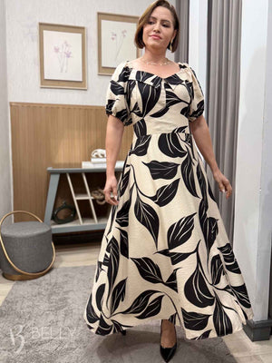 Vestido Cássia Evasê Longo