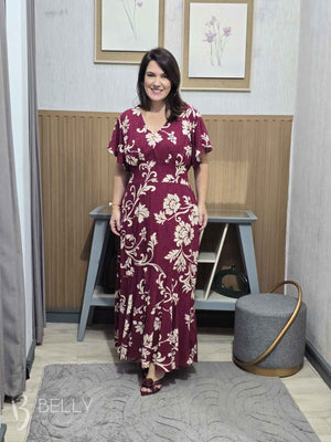 Vestido Celeste Evasê Max Midi