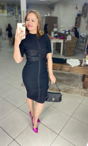 Vestido Daiane Tubinho em Tricô Modal