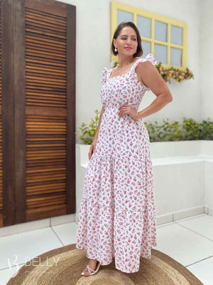 Vestido Darling Alça com Babado