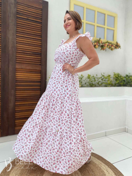 Vestido Darling Alça com Babado