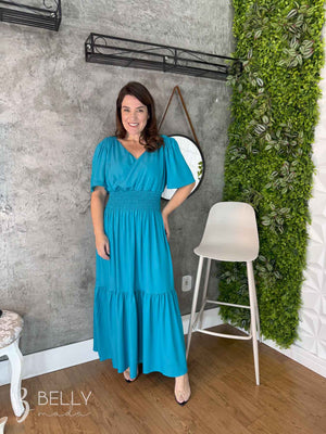 Vestido Dilma Longo Godê