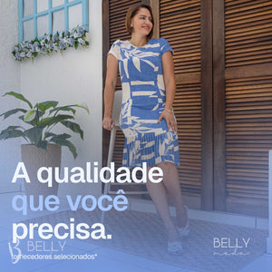 Vestido Fátima Barrado Plissado