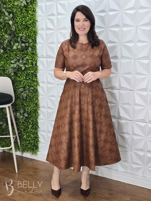 Vestido Georgia Godê Midi